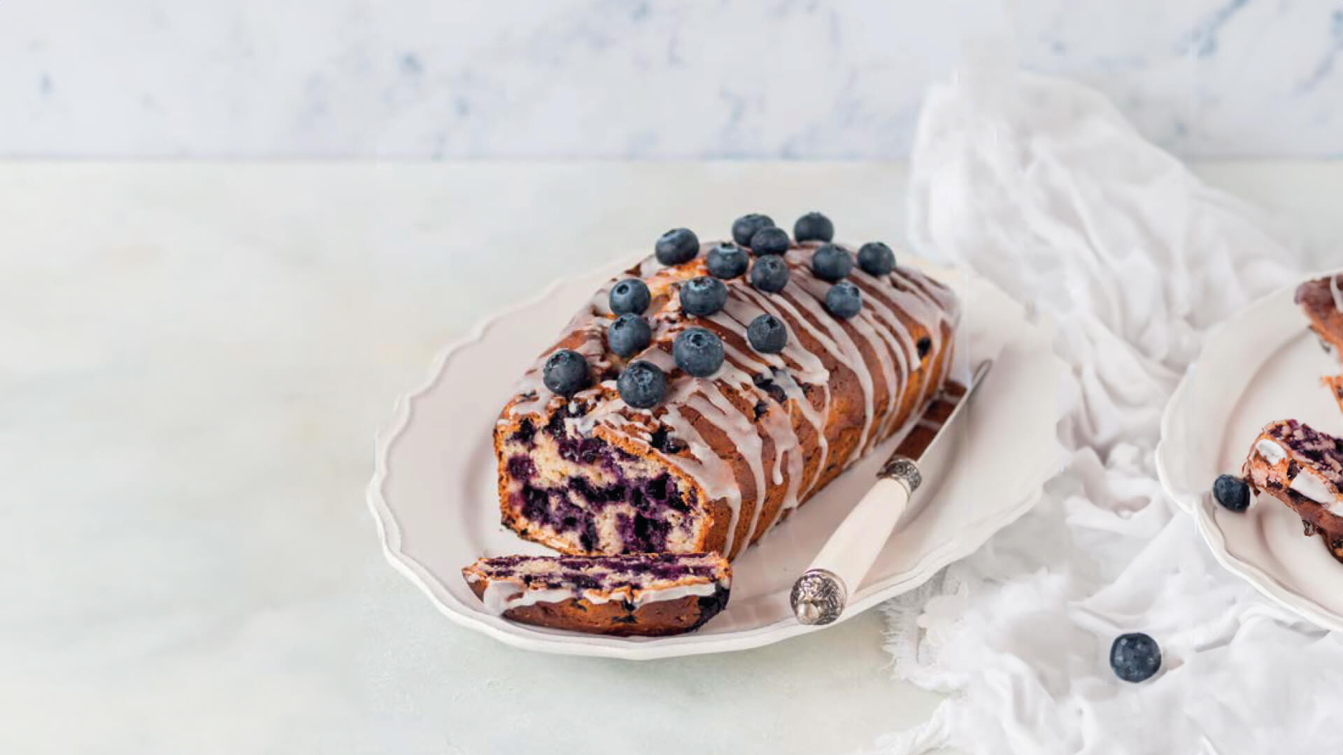 Budín de arándanos y avena