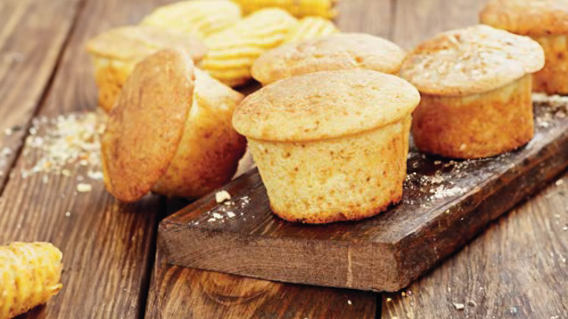 Muffins de maíz dulce