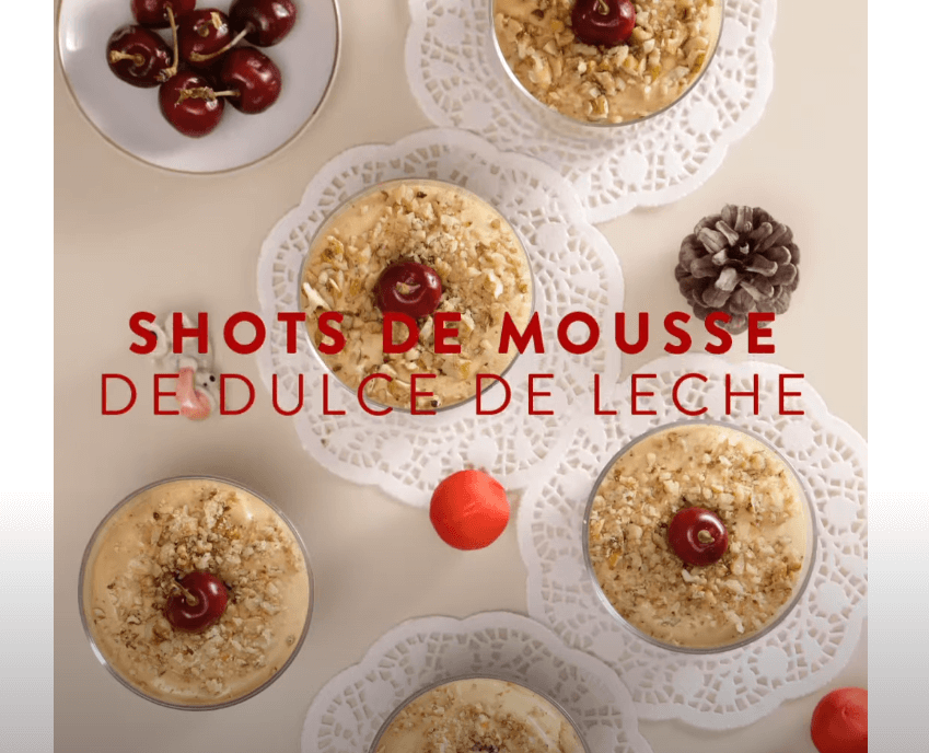 Shots de Mousse de Dulce de Leche