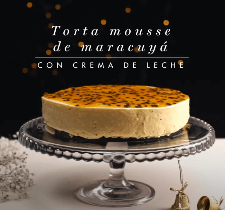 Torta mousse de maracuyá
