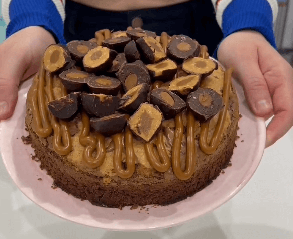 Torta Brookie por In Her Oven